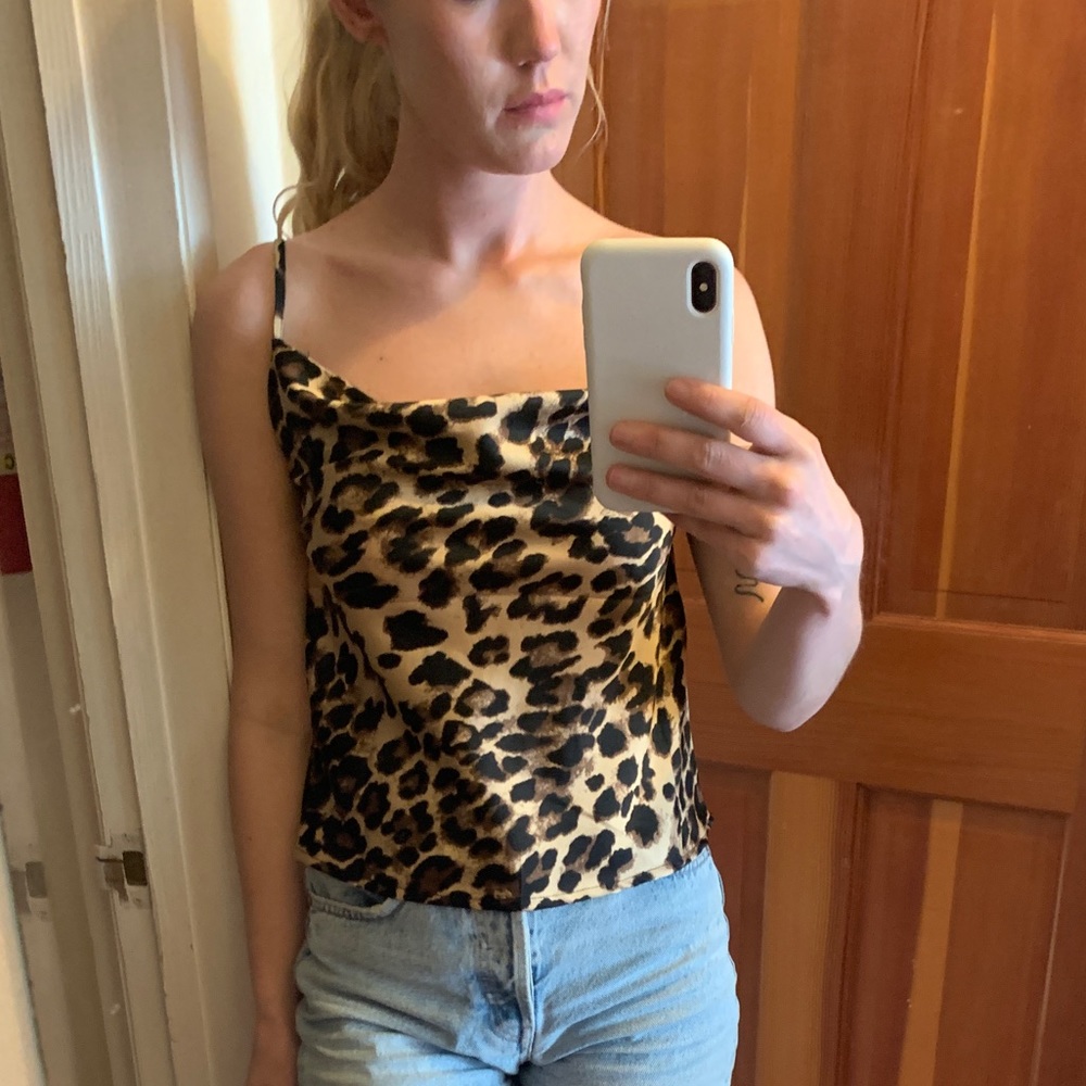 Nasty Gal cheetah print tank